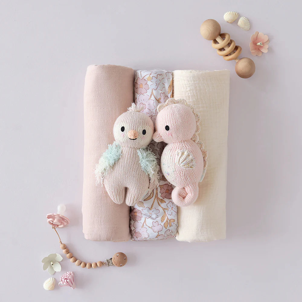 Cuddle and Kind - Baby Seahorse (powder pink) wyldeclothing