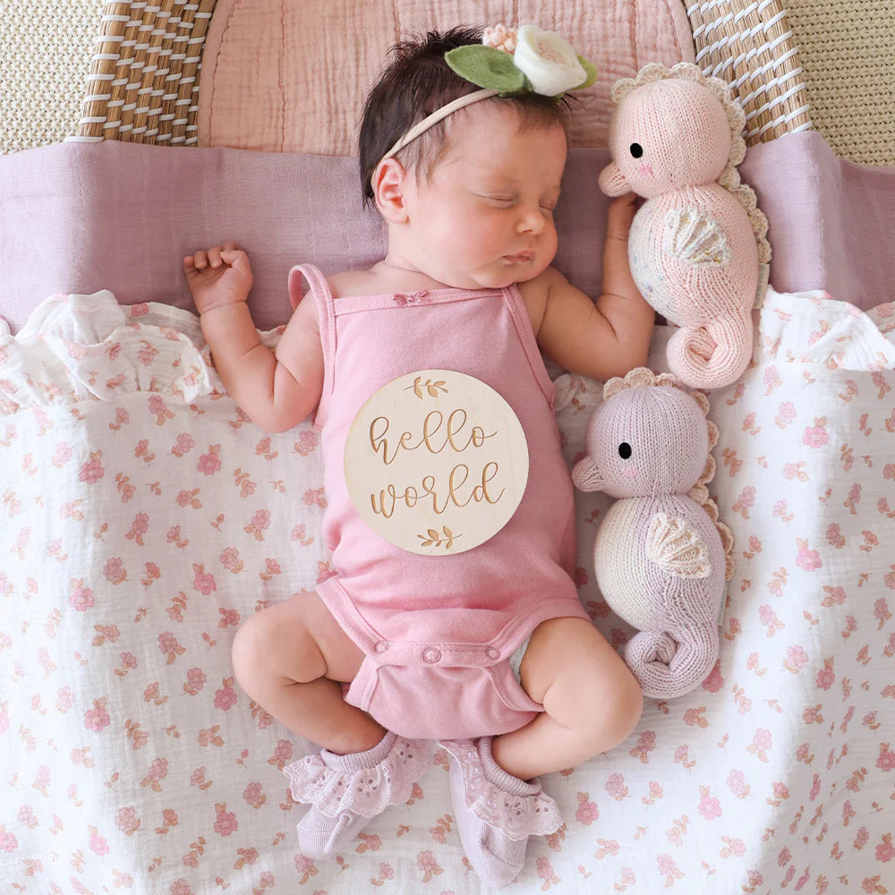 Cuddle and Kind - Baby Seahorse (powder pink) wyldeclothing