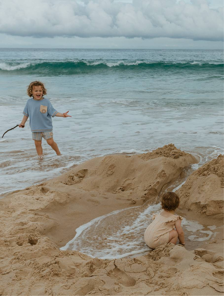 Oasis Tee | Shorebound Blue | WYLDE. Wylde. Clothing for Kids