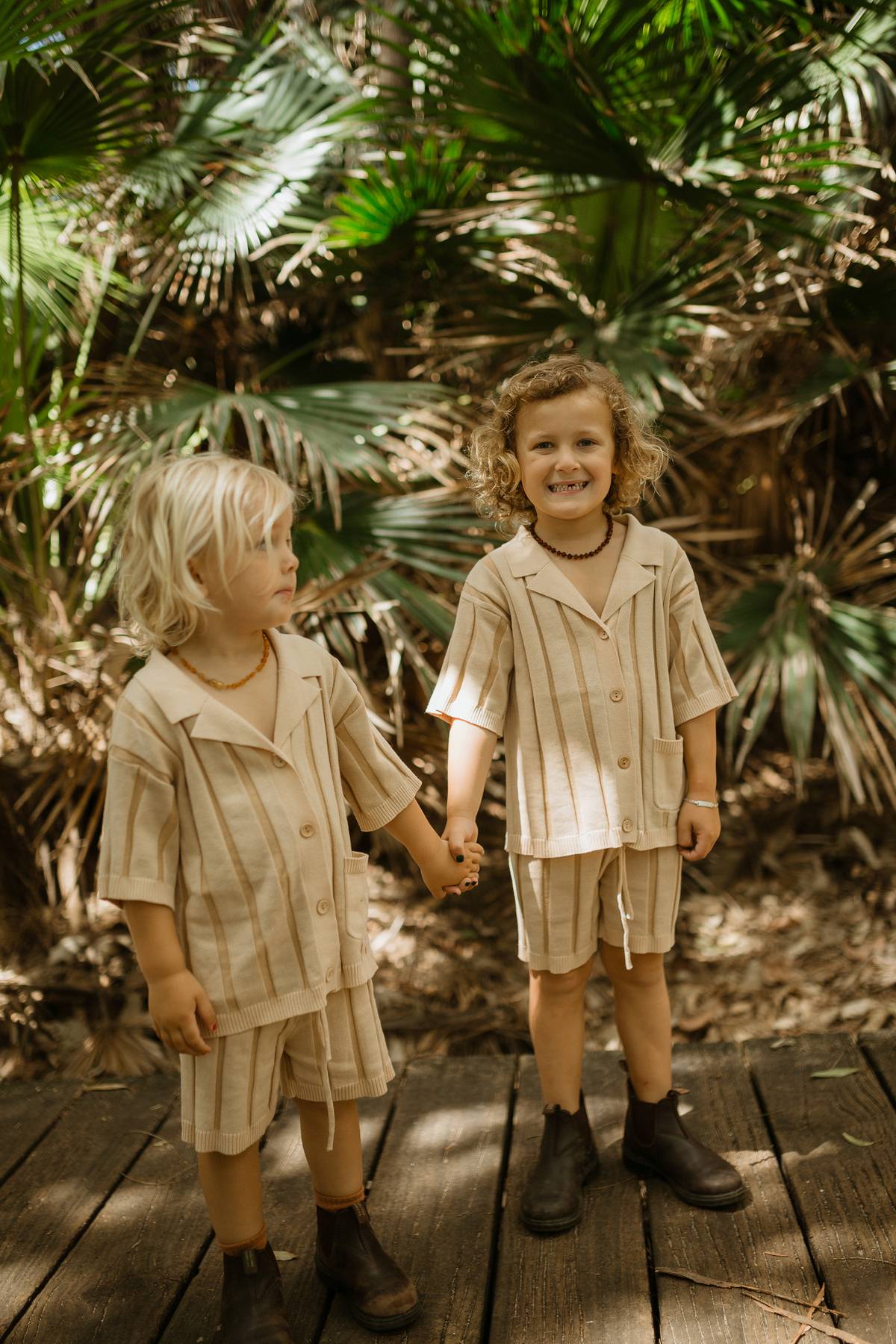 Wide Rib Shorts- Kids | Two Tone | WYLDE. Wylde. Clothing for Kids