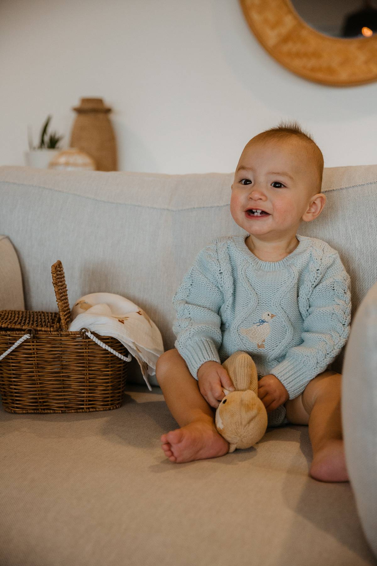 Chunky Cable Knit Romper | Ducky | WYLDE.