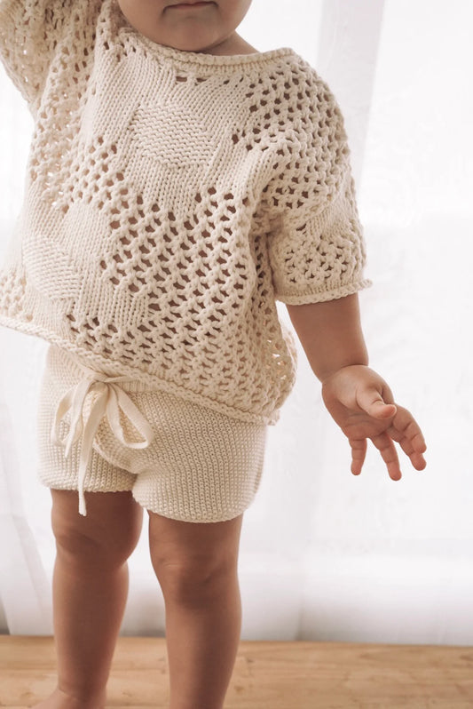 Crochet Shorts | Natural
