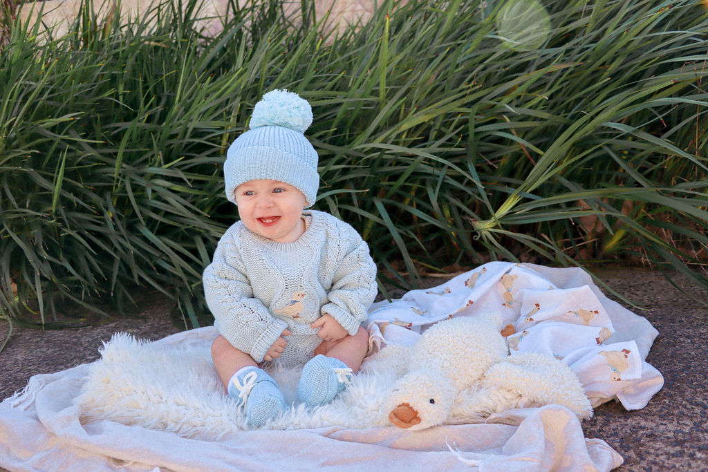 Chunky Cable Knit Romper | Ducky | WYLDE.