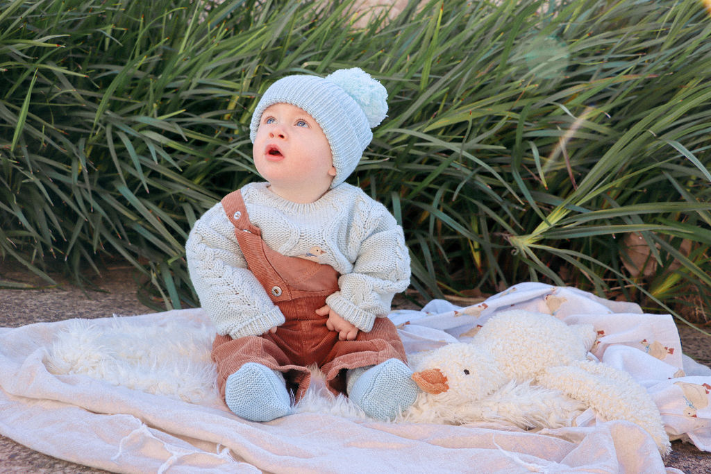 Chunky Cable Knit Romper | Ducky | WYLDE.