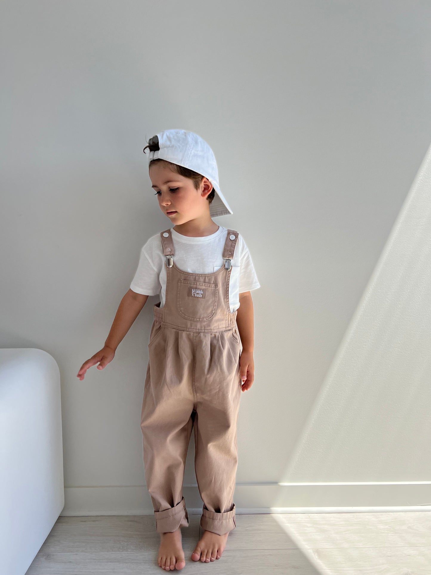 BOWIE BUBBLE OVERALL - LATTE BROWN | Twin Collective