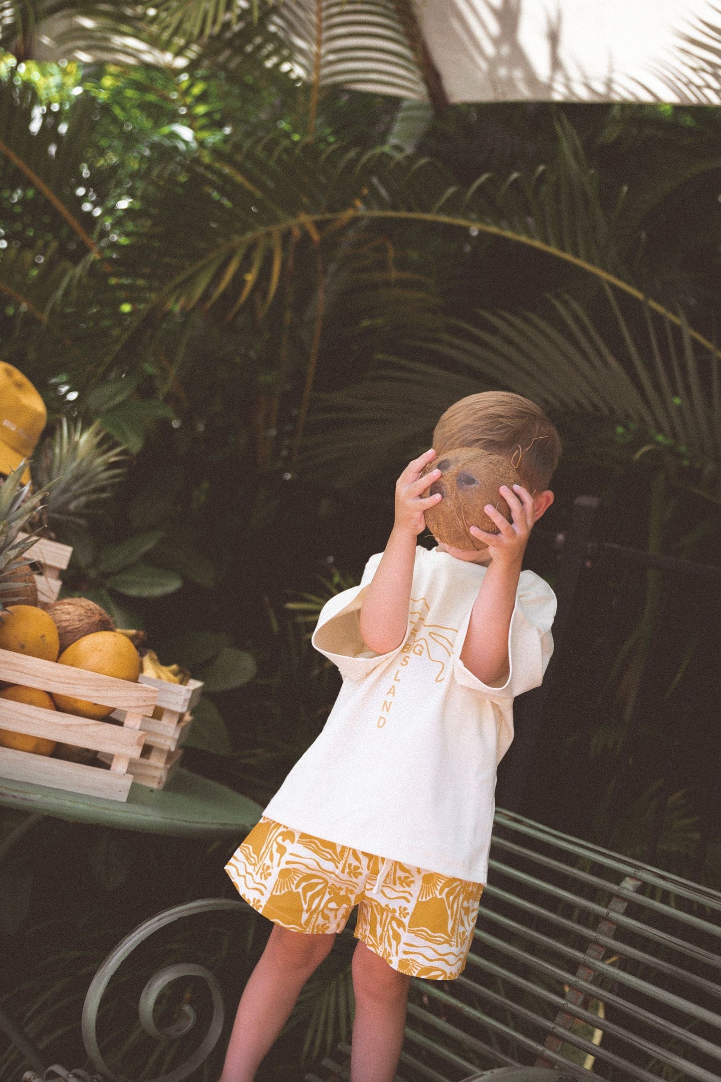 Linen Shorts - Mustard - CINNAMON BABY Cinnamon Baby