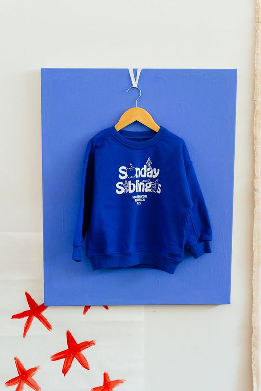 Doc Sweater Electric Blue | Sunday Siblings