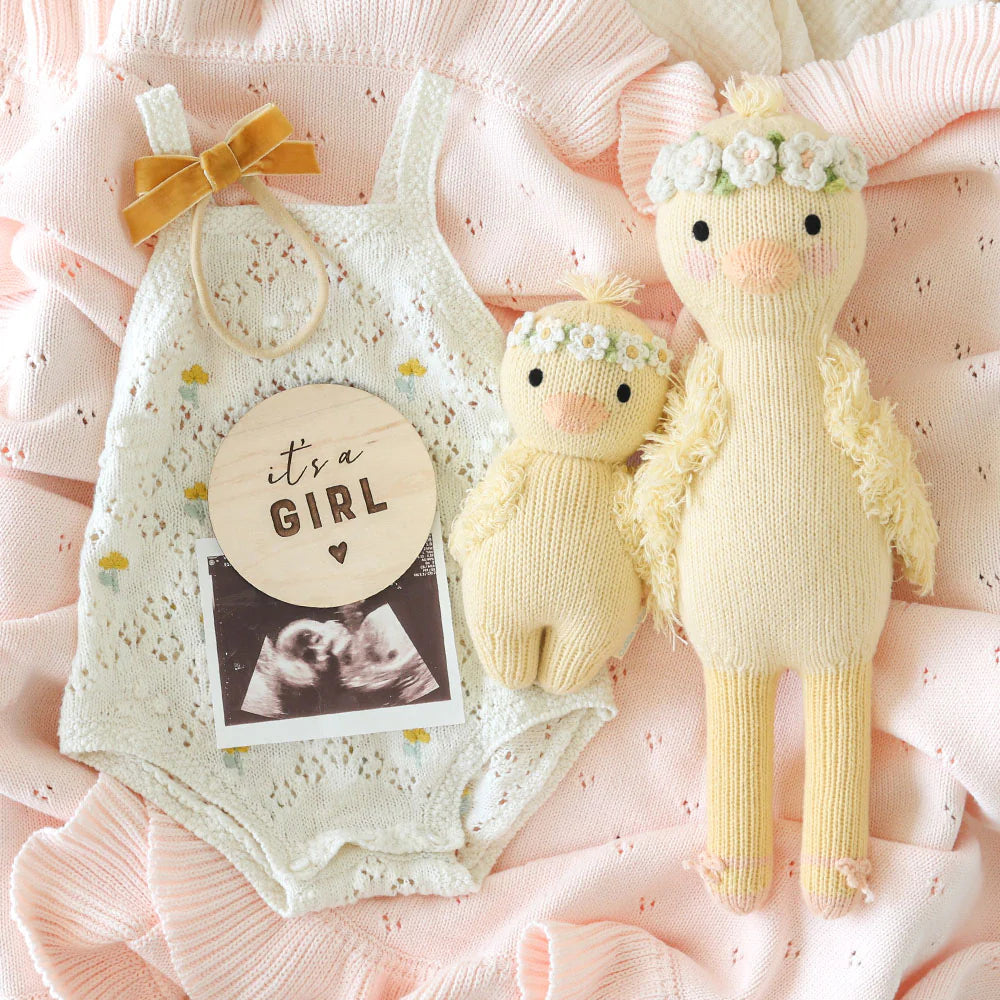 Cuddle and Kind - Baby duckling (ivory floral) wyldeclothing