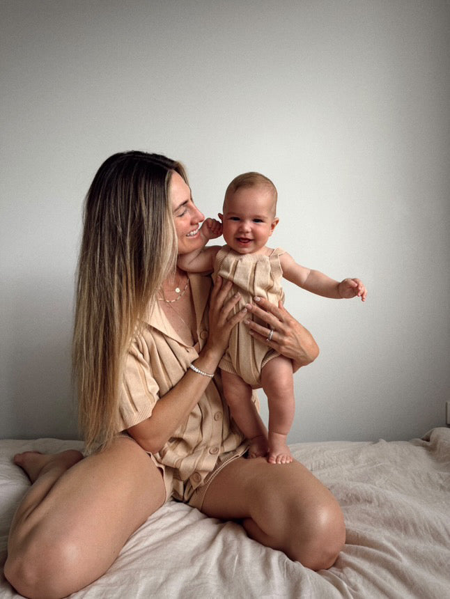 Wide Rib Romper | Two Tone | WYLDE. Wylde. Clothing for Kids
