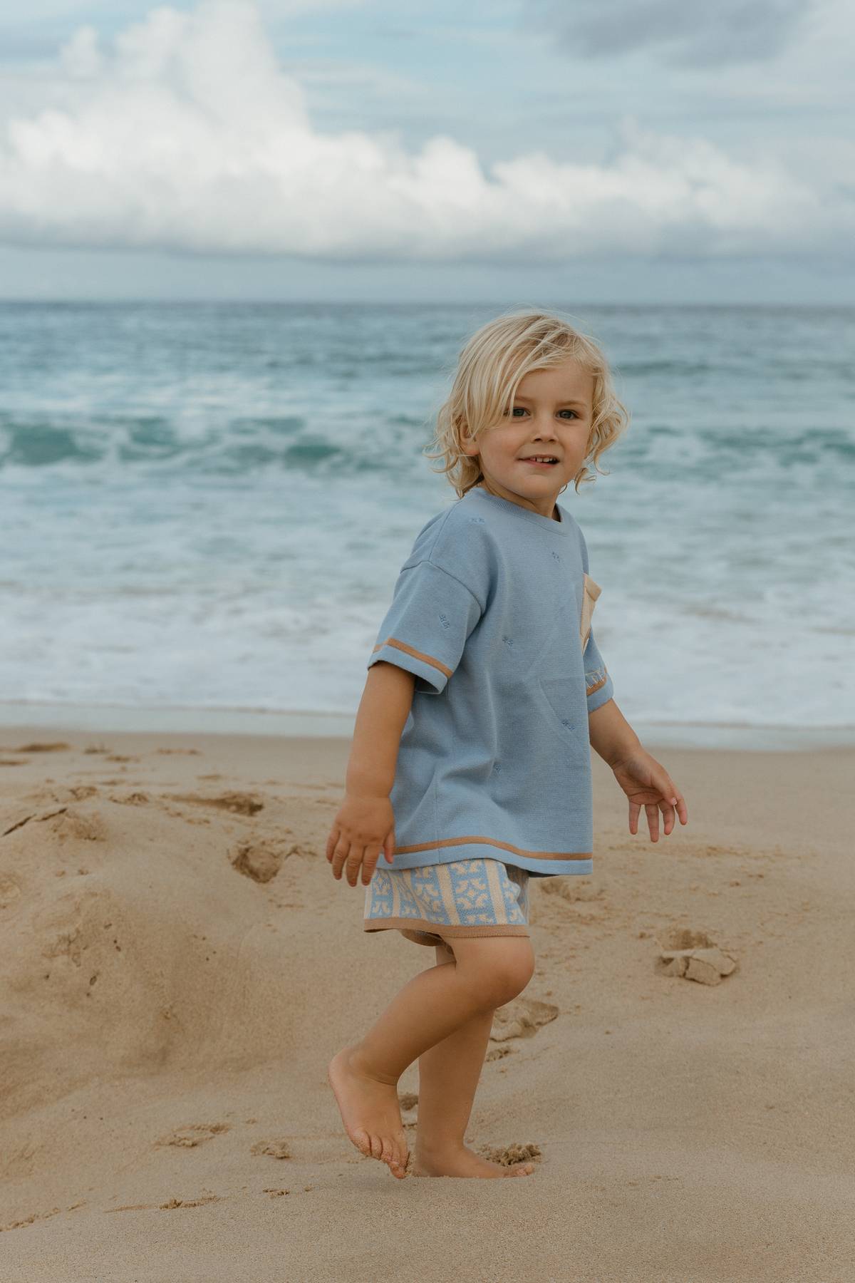 Oasis Tee | Shorebound Blue | WYLDE. Wylde. Clothing for Kids