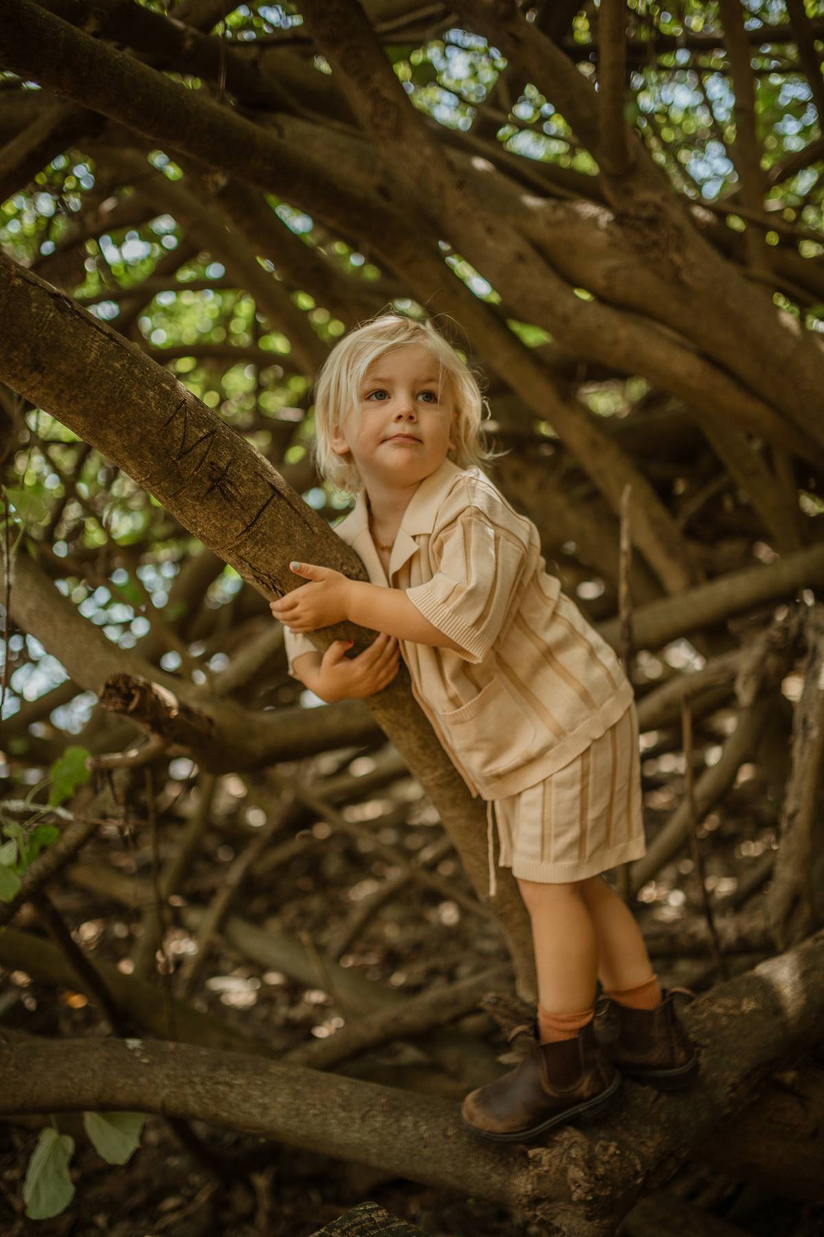 Wide Rib Shorts- Kids | Two Tone | WYLDE. Wylde. Clothing for Kids