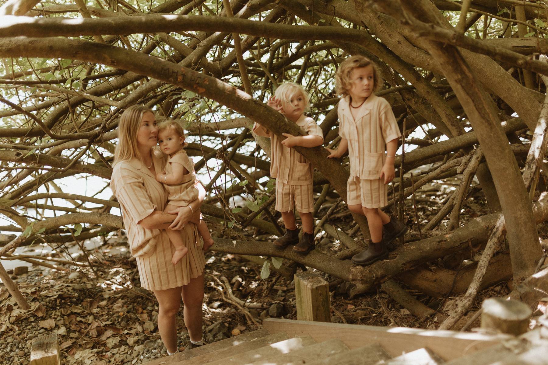 Wide Rib Shorts- Adults | Two Tone | WYLDE. Wylde. Clothing for Kids