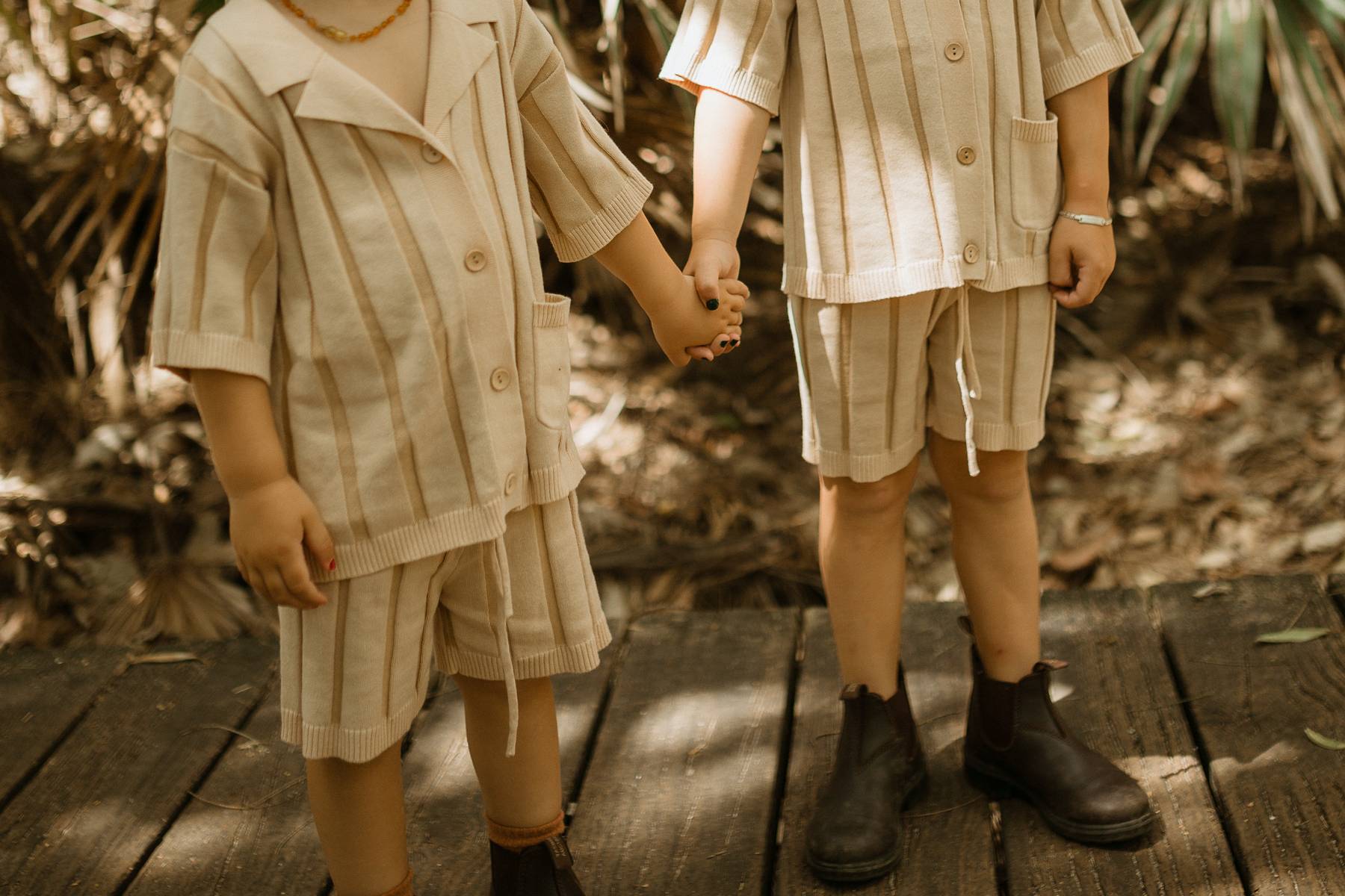 Wide Rib Shorts- Kids | Two Tone | WYLDE. Wylde. Clothing for Kids