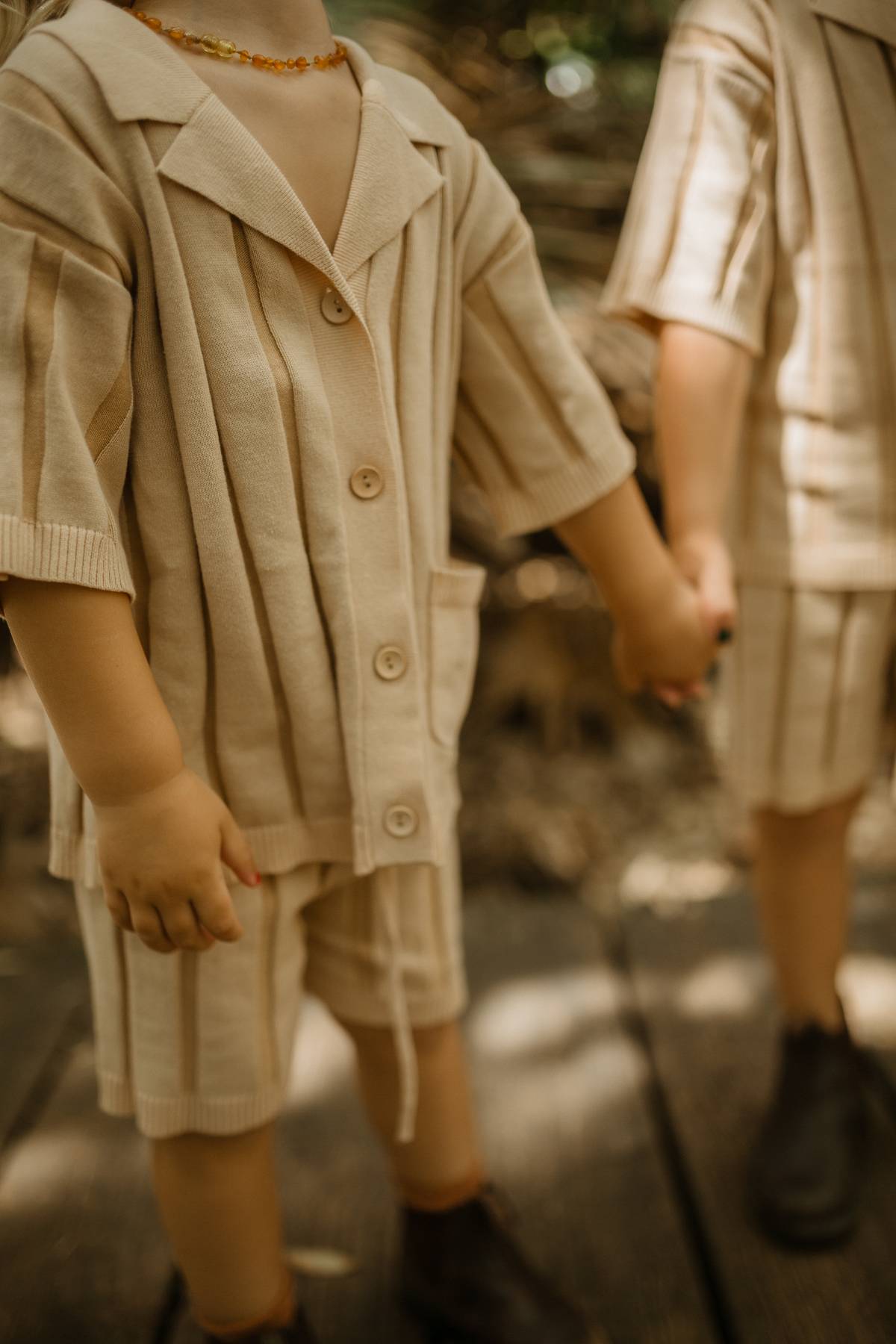 Wide Rib Shorts- Kids | Two Tone | WYLDE. Wylde. Clothing for Kids