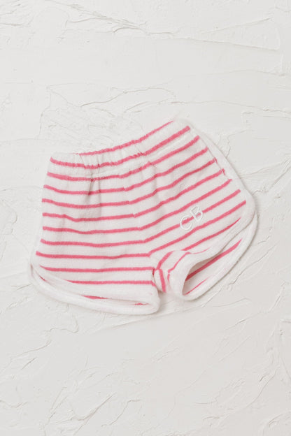 Terry Stripe Shorts - Pink - CINNAMON BABY Cinnamon Baby