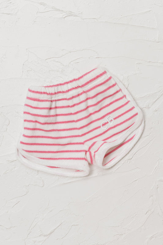 Terry Stripe Shorts - Pink - CINNAMON BABY Cinnamon Baby