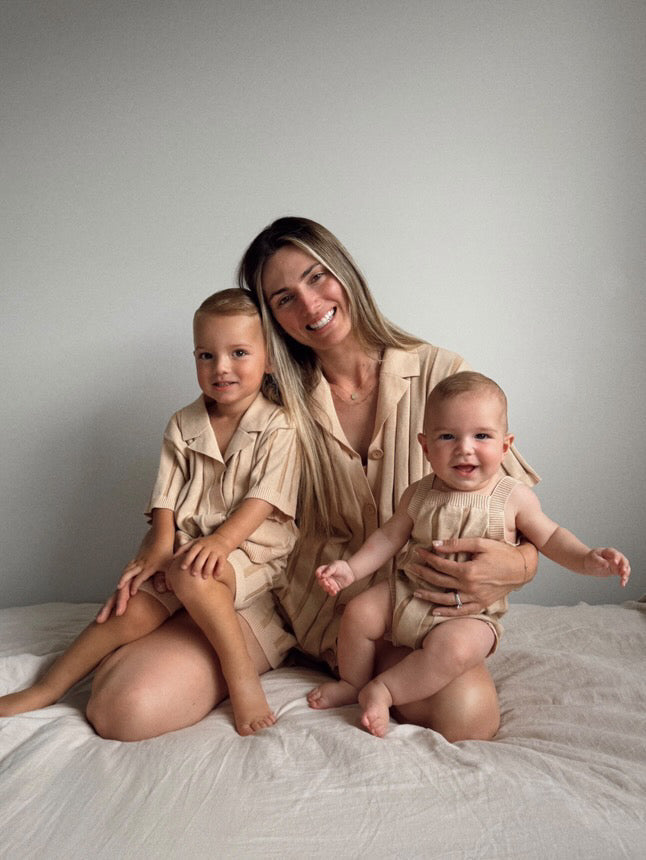 Wide Rib Romper | Two Tone | WYLDE. Wylde. Clothing for Kids