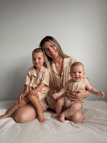 Wide Rib Romper | Two Tone | WYLDE. Wylde. Clothing for Kids