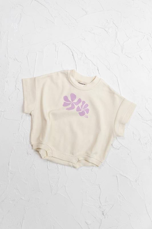 Big Island Tshirt Romper - Lilac - CINNAMON BABY Cinnamon Baby