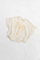 Big Island Tshirt Romper - Mustard - CINNAMON BABY Cinnamon Baby