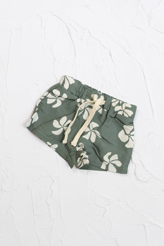Honolulu Board Shorts - Olive - CINNAMON BABY Cinnamon Baby