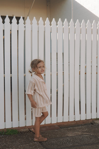 Wide Rib Shorts- Kids | Two Tone | WYLDE. Wylde. Clothing for Kids