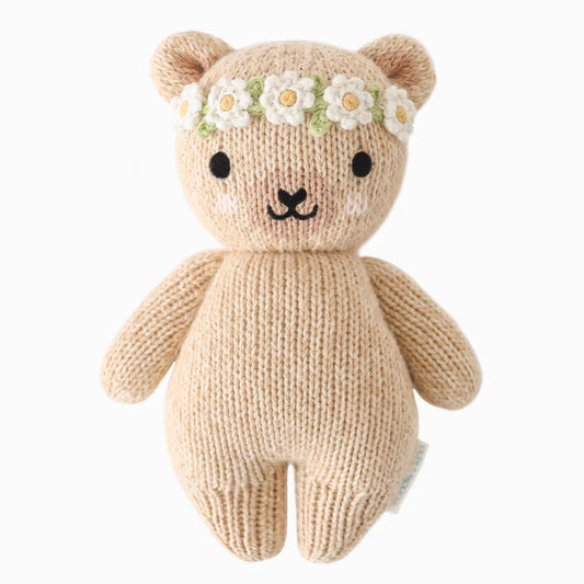 Cuddle + Kind - Baby Honey Bear | Ivory Floral wyldeclothing