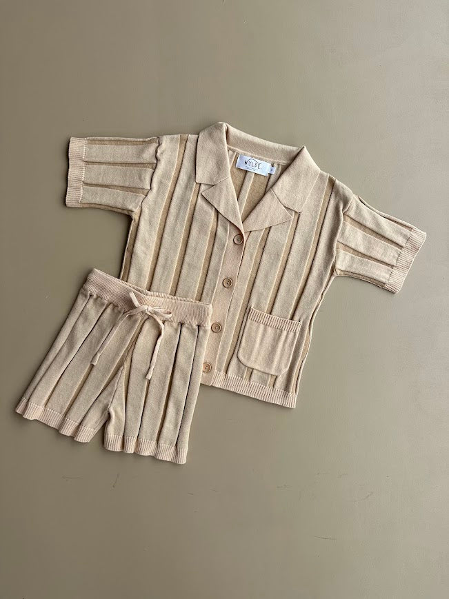 Wide Rib Shorts- Kids | Two Tone | WYLDE. Wylde. Clothing for Kids