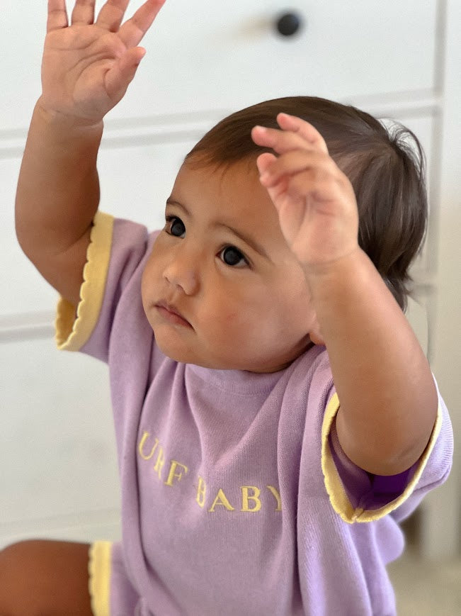 Surf Baby Tee | Lilac & Lemon | WYLDE. Wylde. Clothing for Kids