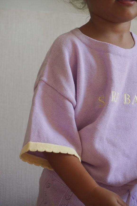 Surf Baby Tee | Lilac & Lemon | WYLDE. Wylde. Clothing for Kids