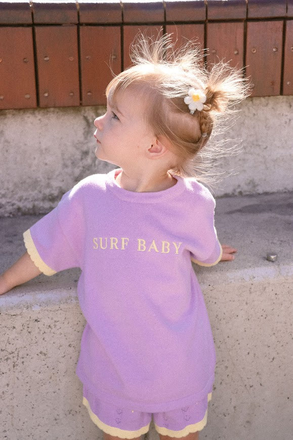 Surf Baby Tee | Lilac & Lemon | WYLDE. Wylde. Clothing for Kids