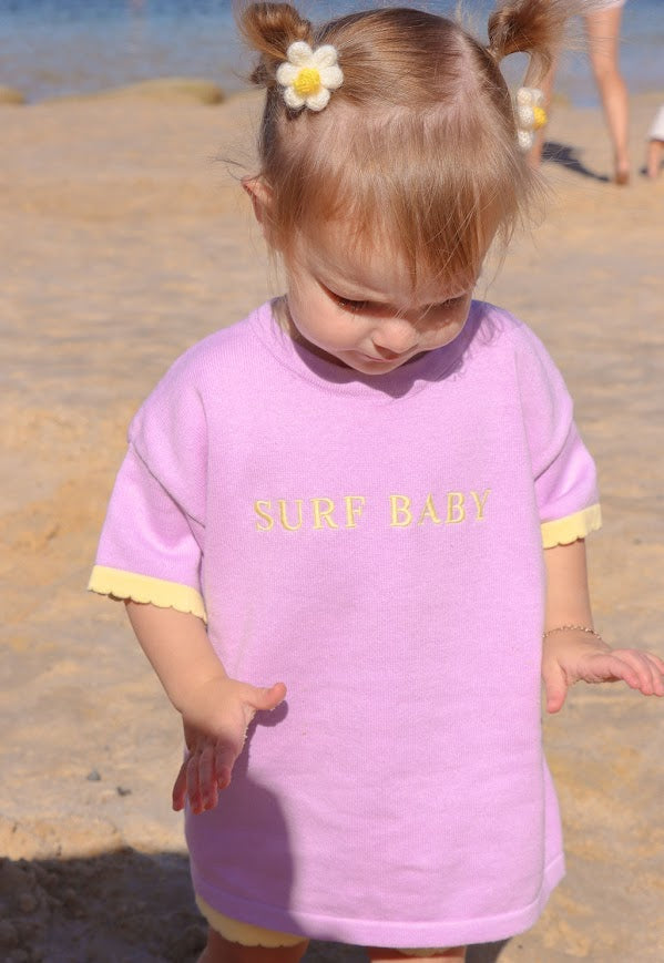 Surf Baby Tee | Lilac & Lemon | WYLDE. Wylde. Clothing for Kids