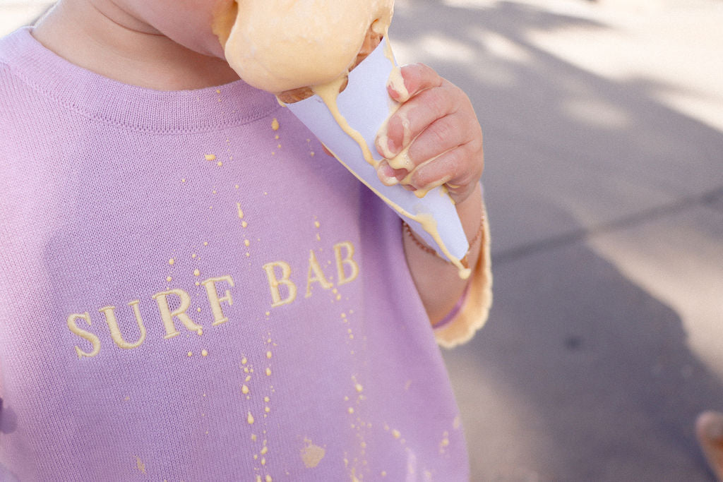 Surf Baby Tee | Lilac & Lemon | WYLDE. Wylde. Clothing for Kids
