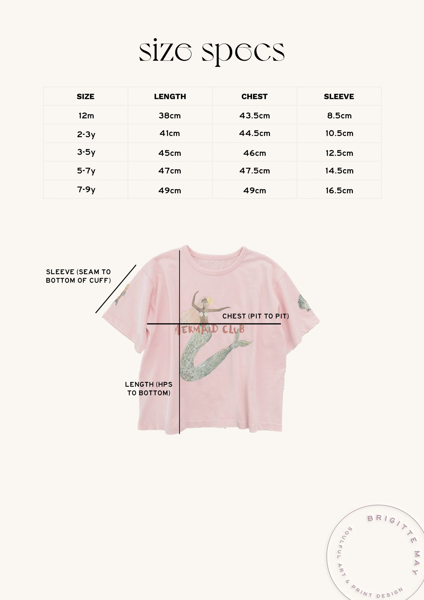 Mermaid Club Boxy Tee - Kids