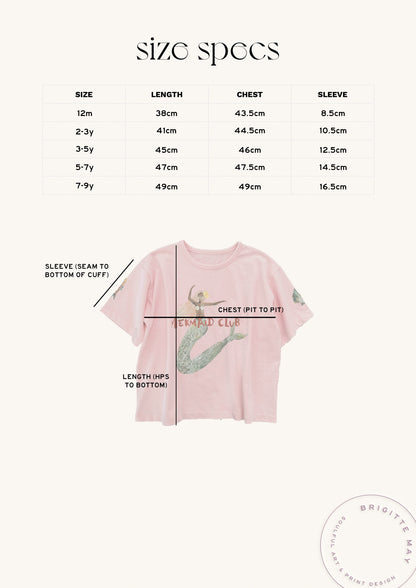 Mermaid Club Boxy Tee - Kids