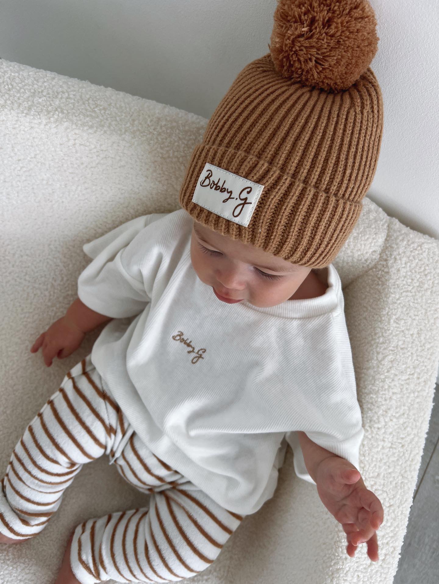 Pom Pom Beanie - Rusty | Bobby G Bobby G