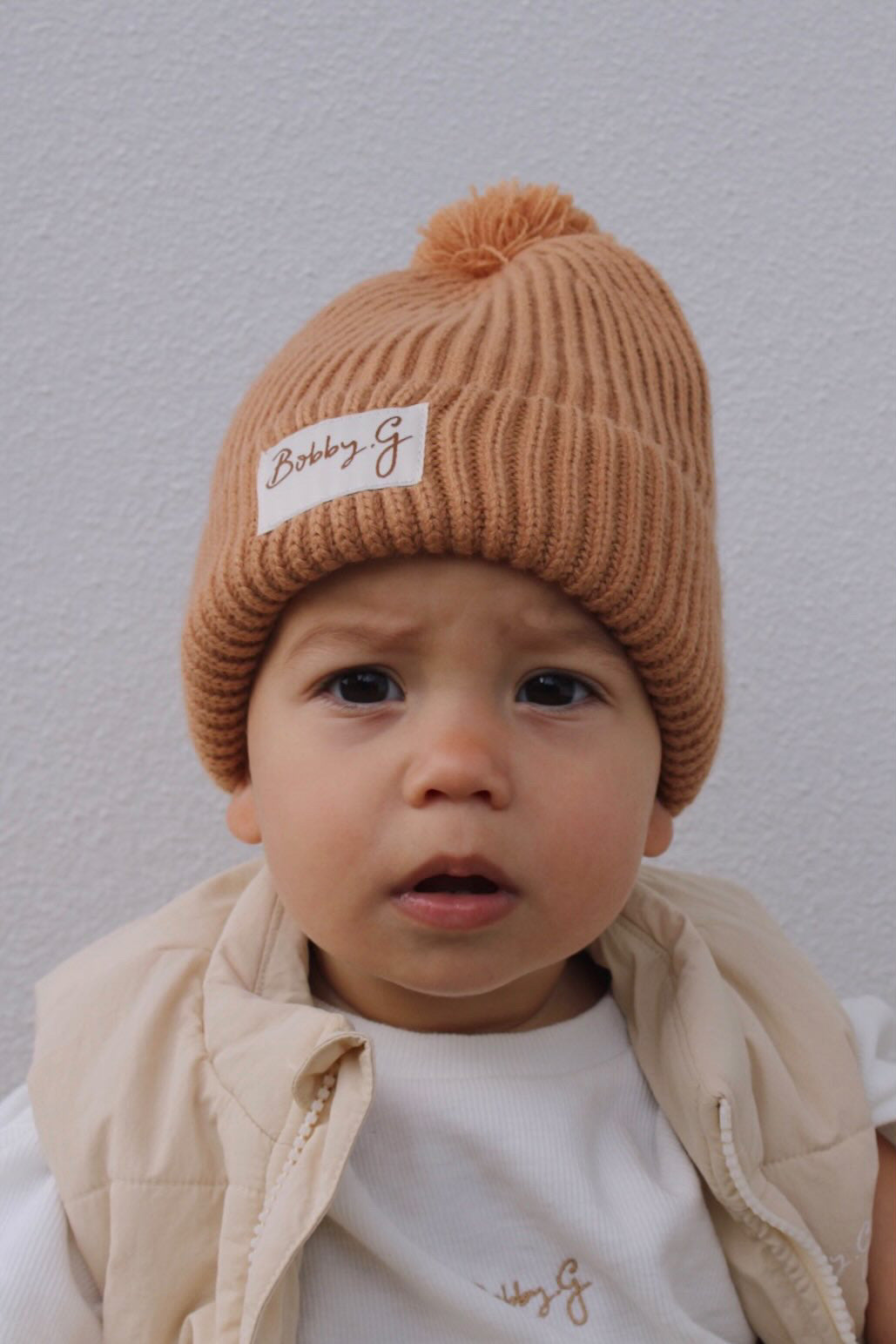 Pom Pom Beanie - Rusty | Bobby G Bobby G