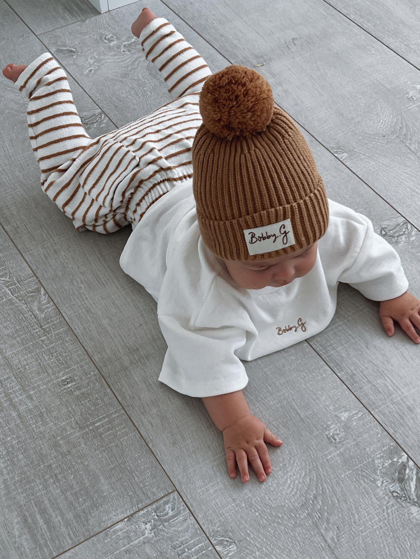 Pom Pom Beanie - Rusty | Bobby G Bobby G