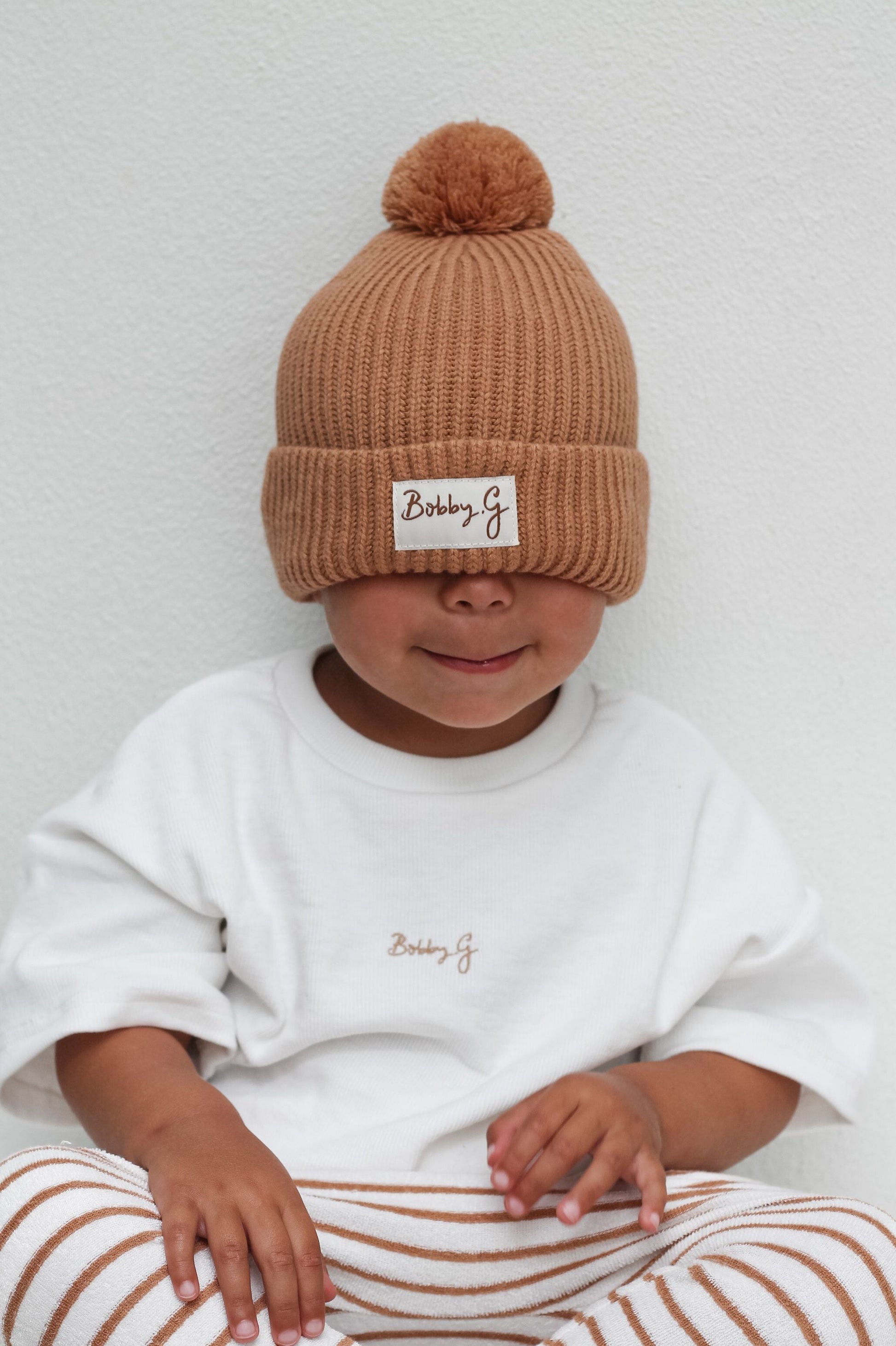 Pom Pom Beanie - Rusty | Bobby G Bobby G