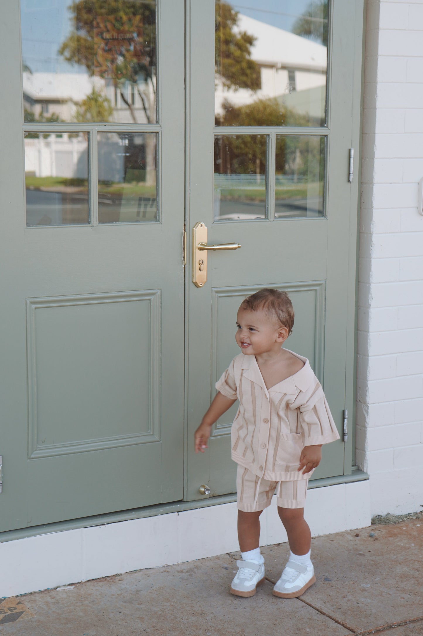 Wide Rib Shorts- Kids | Two Tone | WYLDE. Wylde. Clothing for Kids