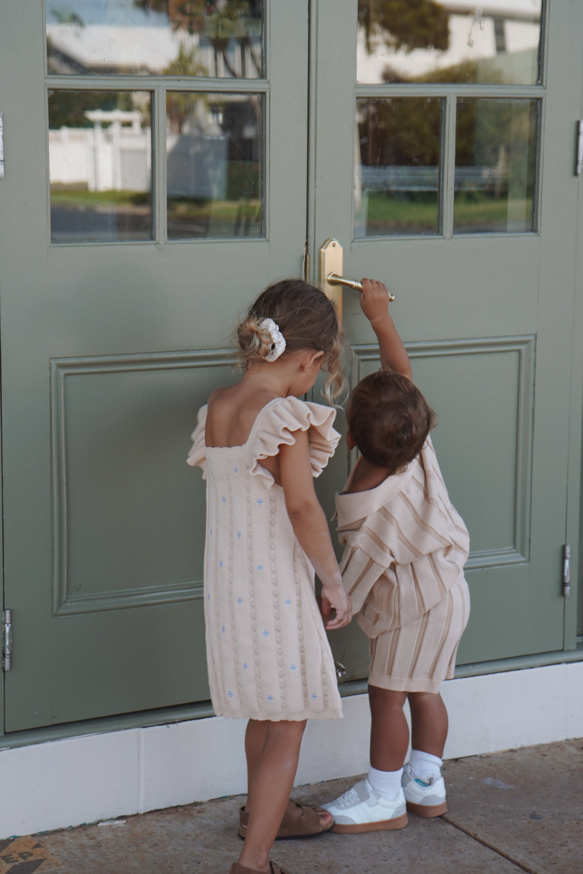 Wide Rib Shorts- Kids | Two Tone | WYLDE. Wylde. Clothing for Kids