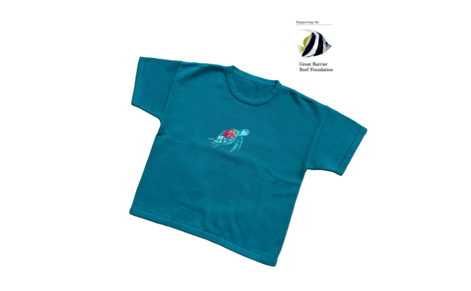 Turtle Reef Tee by Wylde Clothing – sustainable kids ocean tee supporting the Great Barrier Reef Foundation