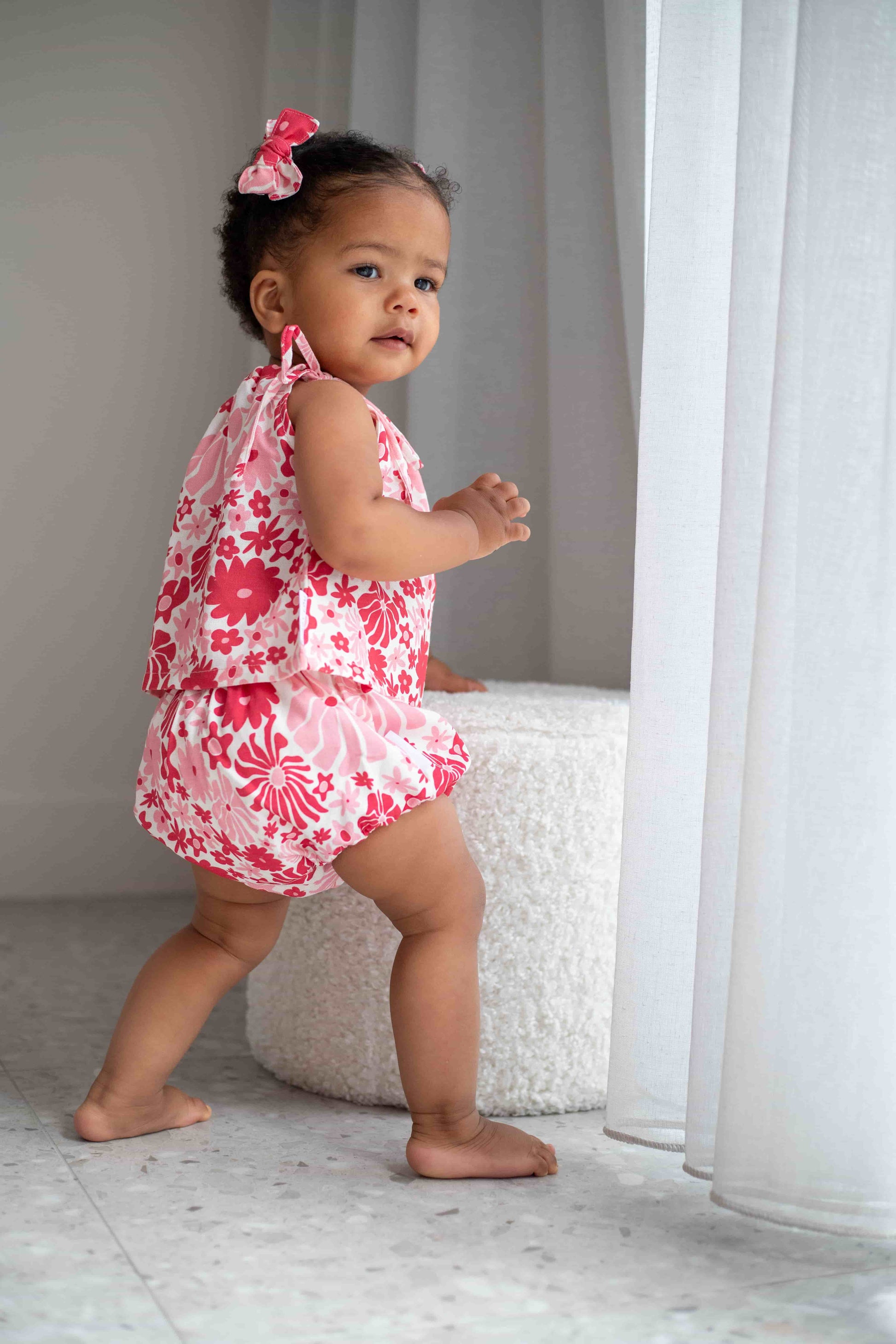TIE SINGLET | ROSA - ZIGGY LOU FIESTA