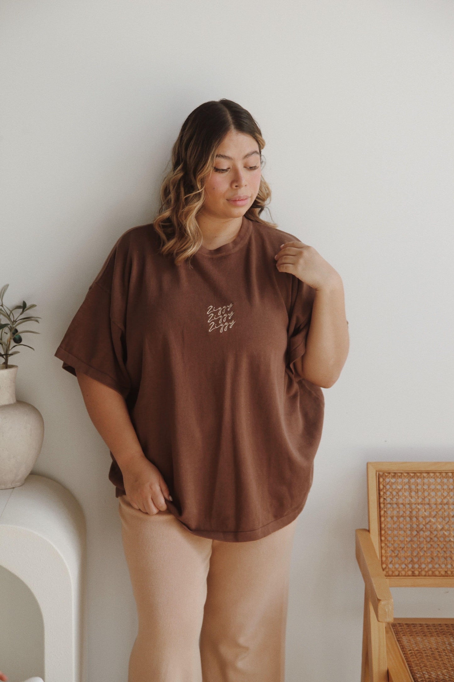 RIBBED PANTS | PECAN (WOMEN'S)