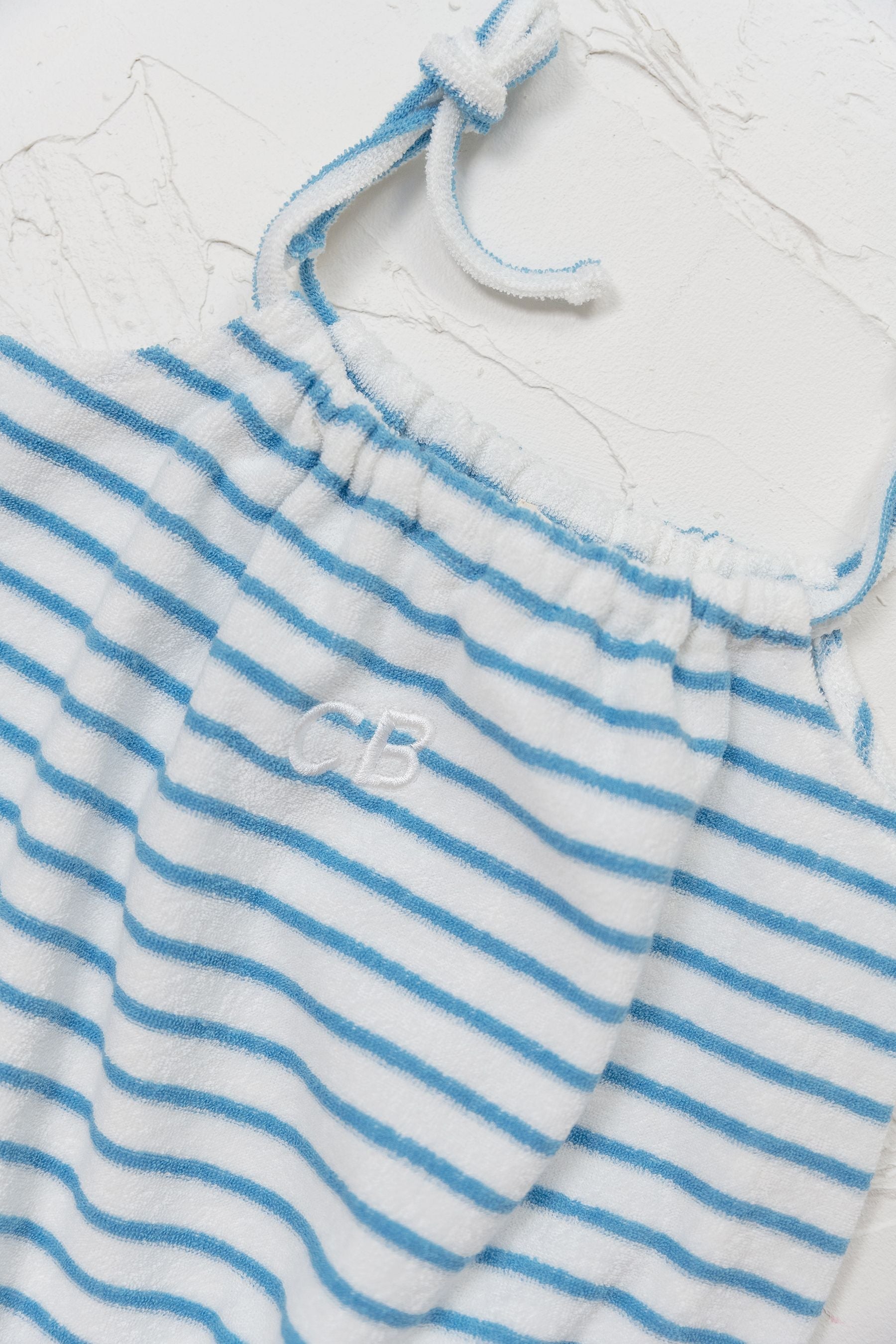 Terry Stripe Dress - Blue- CINNAMON BABY Cinnamon Baby