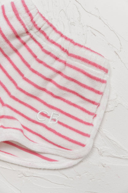 Terry Stripe Shorts - Pink - CINNAMON BABY Cinnamon Baby